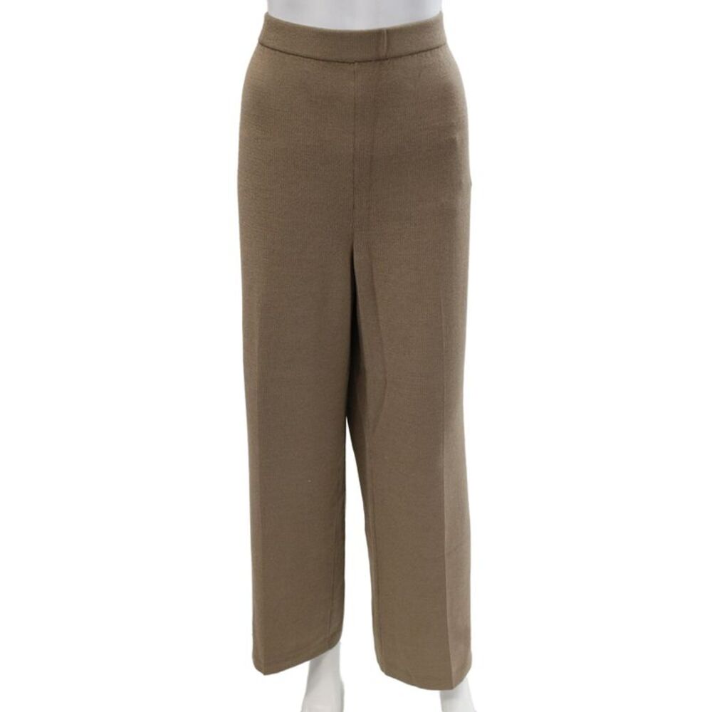 St. John Collection By Marie Gray Womens Dress Pants Brown Wool Size 14